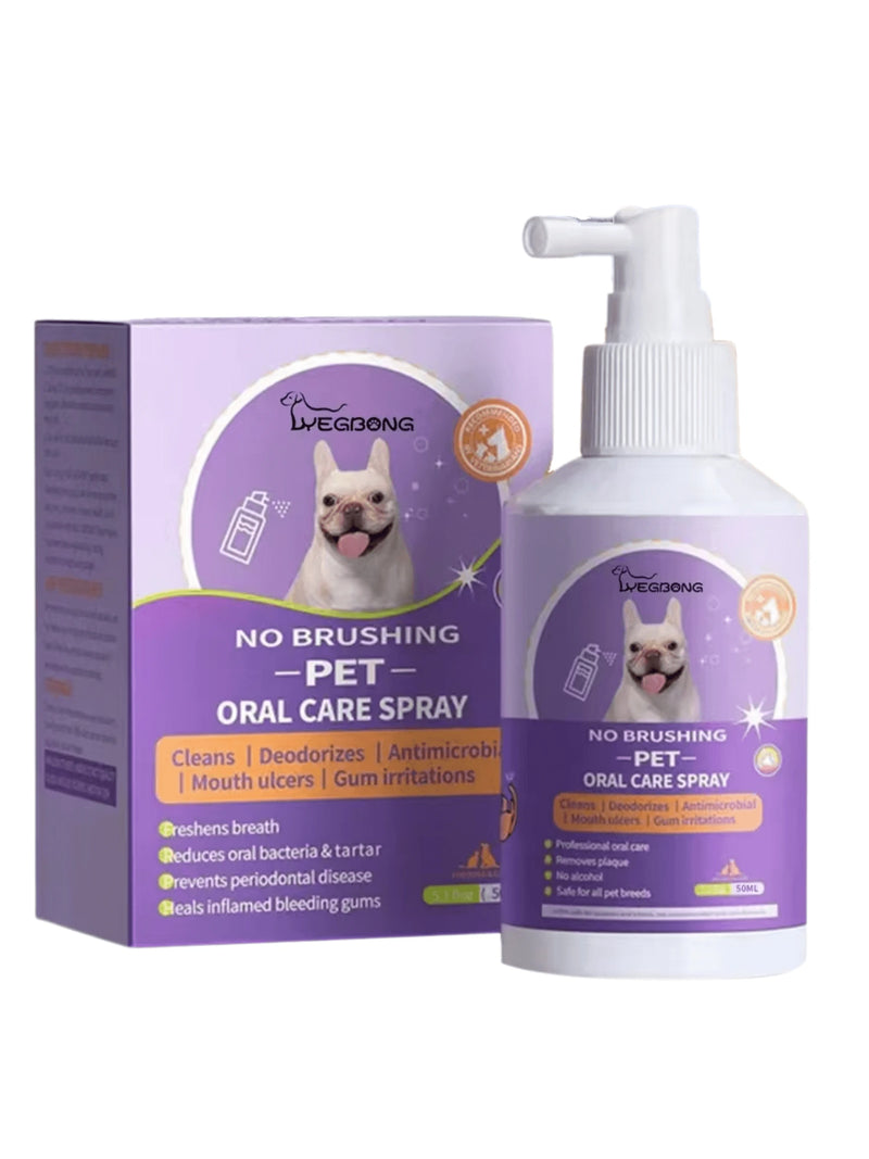 Pet Oral Cleanse Spray 50ml – Fresh Breath and Teeth Cleaning for Dogs and Cats