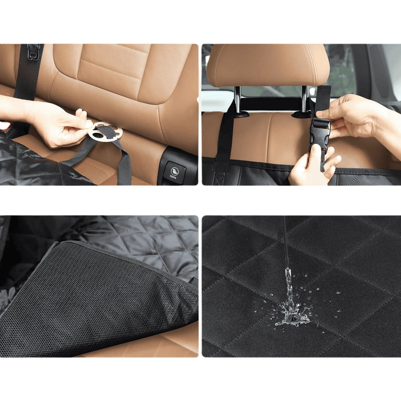 Waterproof Dog Car Seat Cover – Hammock with Mesh Window & Anti-Slip Design