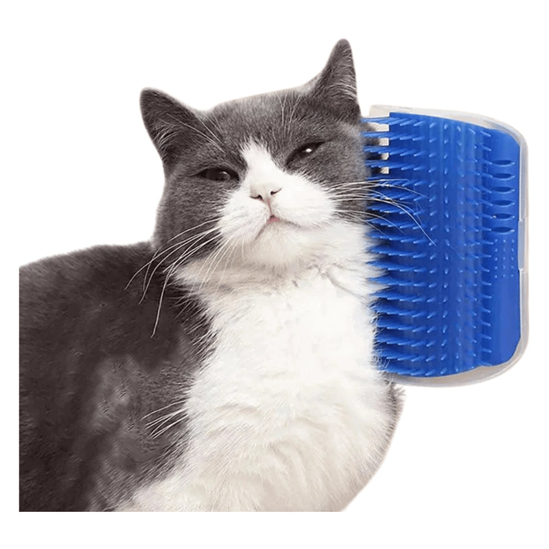 Self-Grooming Cat Massage Comb – Wall Corner Scratcher & Hair Remover