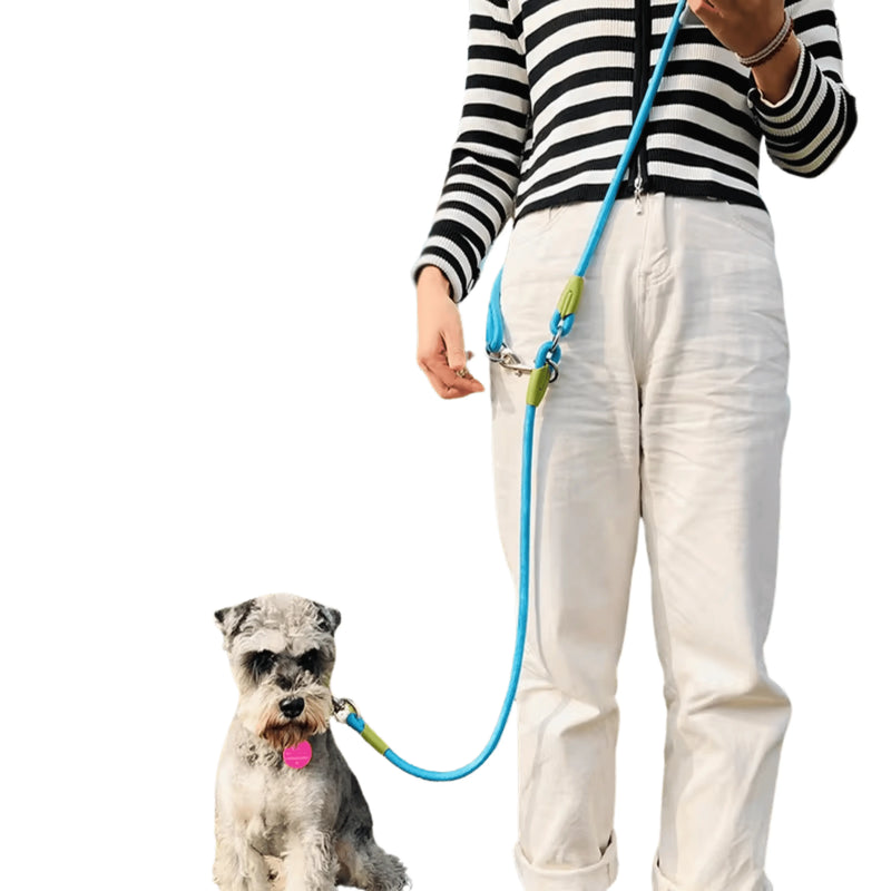 Reflective Nylon Dog Leash – Hands-Free & Durable for Pet Owners