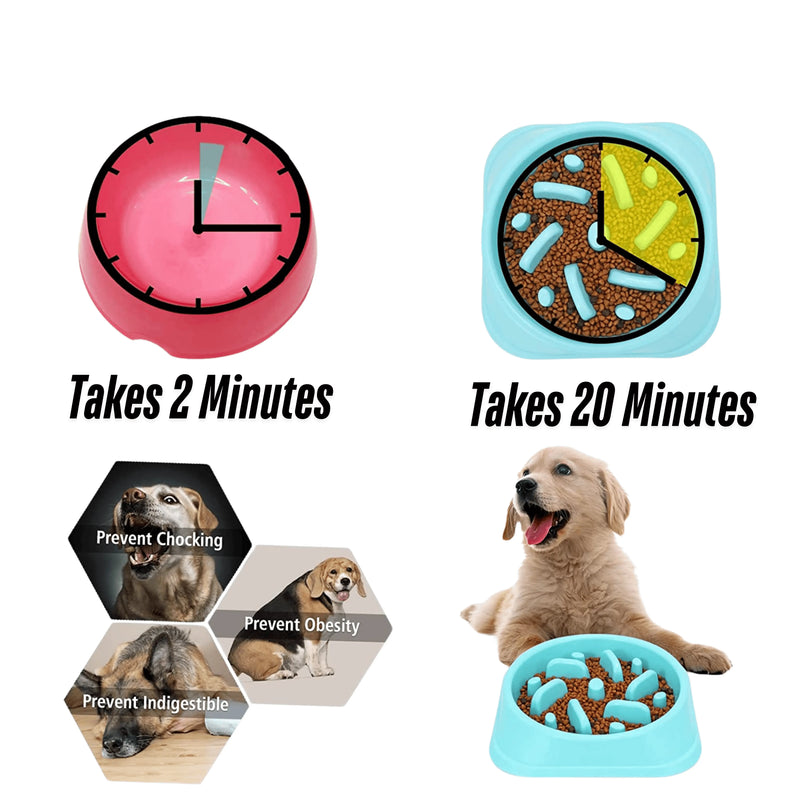 Eco-Friendly Slow Feeder Dog Bowl – Anti-Choking & Healthy Eating Design